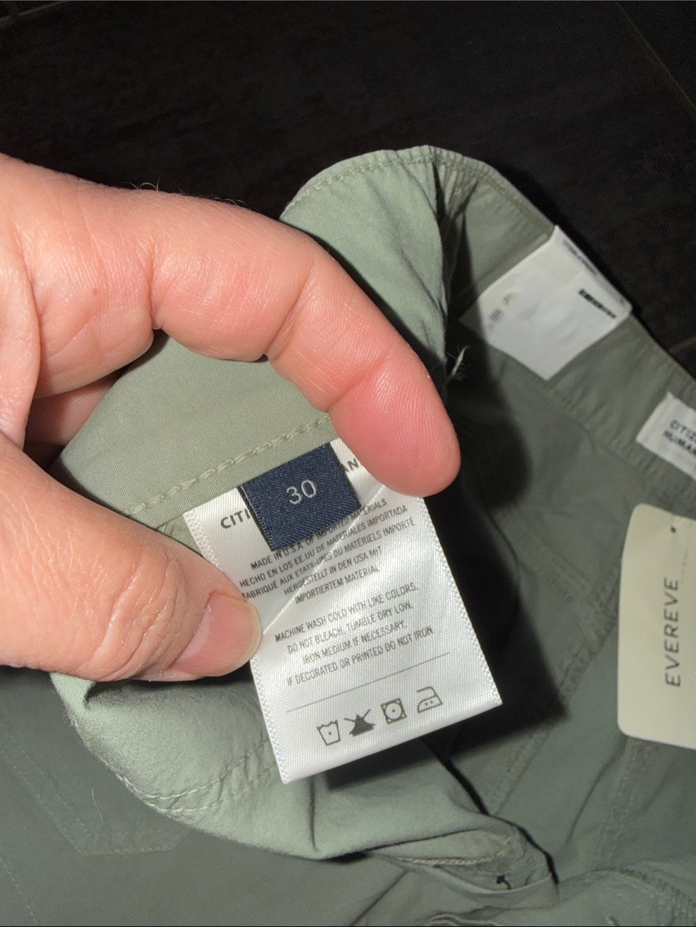 Citizens Of Humanity Light Sage Green Utility Shorts - Picture 7 of 9